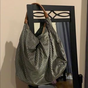 Slouchy velvet Anthropologie tote